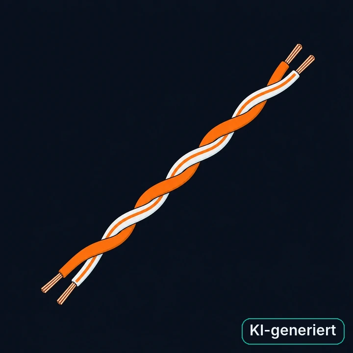 Verdrilltes Adernpaar als Illustration