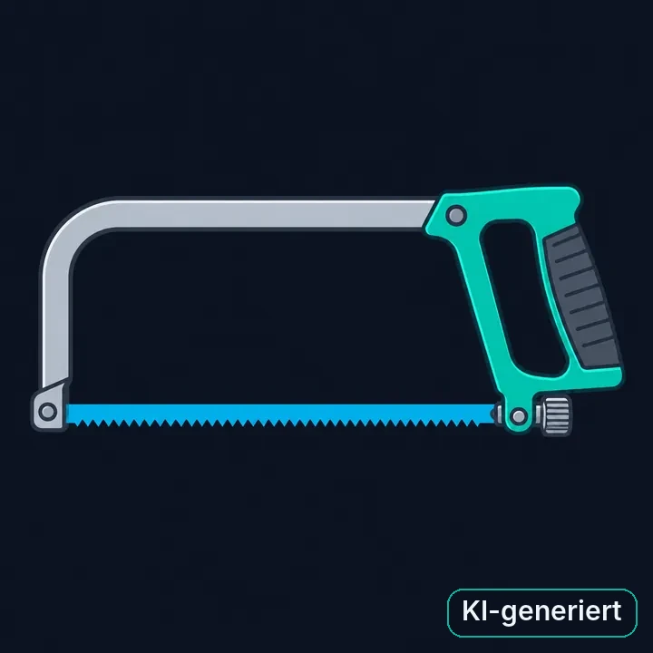 Bügelsäge (Handsäge) als Illustration